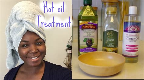 Hot Oil Treatment Relaxed Hair Youtube