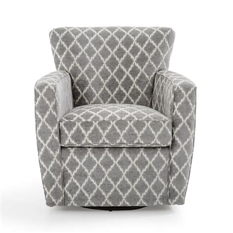Fairfield Chairs 6121 31 9690 Silver Contemporary Swivel Accent Chair
