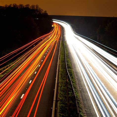 Cars Lights Trails By Neil Bugge On