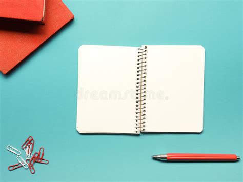 Office Desk Table With Supplies And Crumpled Paper Top View Stock