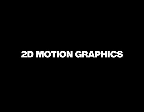 2d Motion Graphics Work Collection On Behance