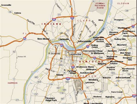 30 Street Map Of Louisville Ky Maps Database Source