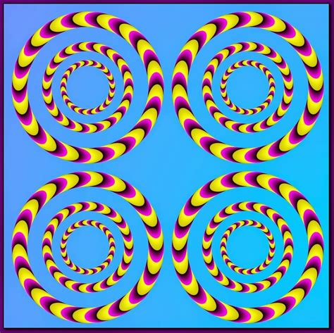 Rotating Circles Optical Illusion Mighty Optical Illusions Op Art