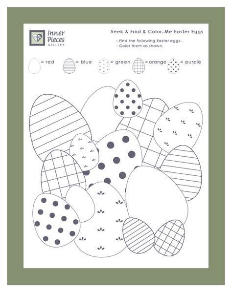 Printable Seek And Find And Color Me Easter Eggs For Kids