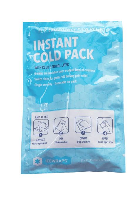 Buy Icewraps 6x9 Instant Cold Breakable Ice Packs 6 Single Use Cold