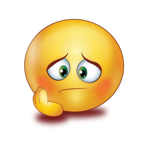 Sad Hand On Cheek Emoji
