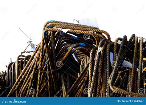 Reinforcing Steel Objects Isolated Industry Stock Photo Image Of