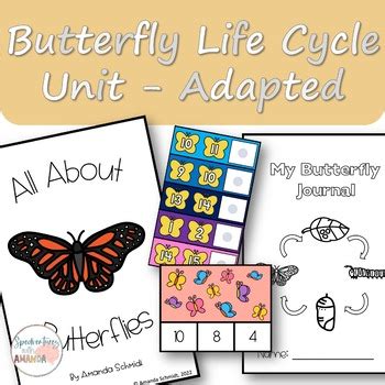 Butterfly Life Cycle Unit Adapted By Accessible Edventures TPT
