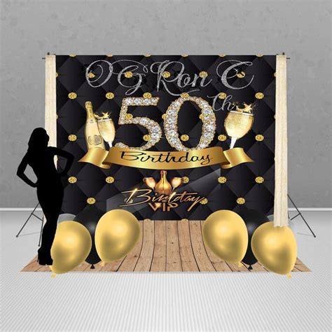 50th Birthday Step And Repeat Tufted Backdrop Birthday Etsy
