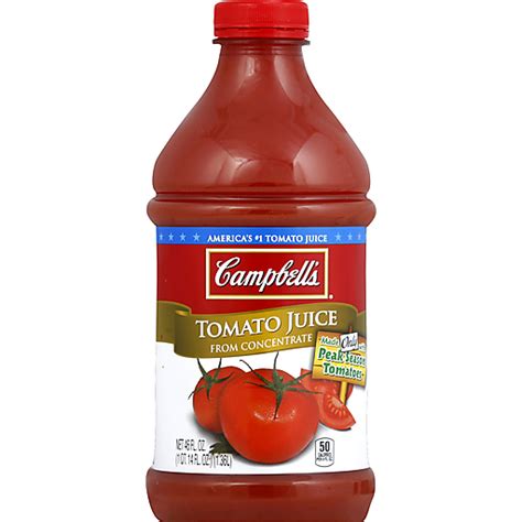 Campbells® Tomato Juice 46 Oz Vegetable And Tomato Reasors