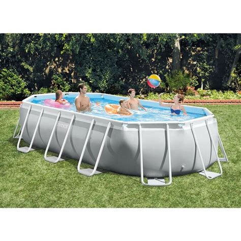 Intex 165 Ft X 9 Ft X 48 In Rectangle Above Ground Pool In The Above
