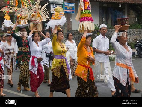 Traditional Funeral And Cremation Ceremony In Ubud In Bali Indonesia