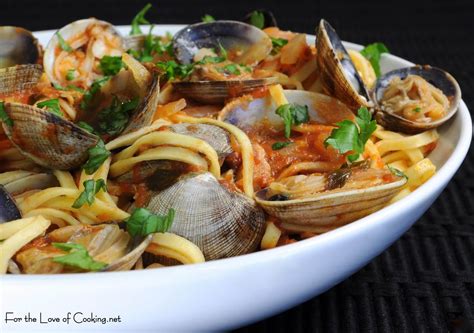linguine with red clam sauce for the love of cooking