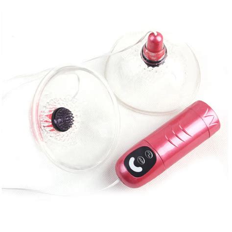 Speed Rotating Electric Nipple Stimulation Breast Enlargement Enhancer Massager Pump Cup