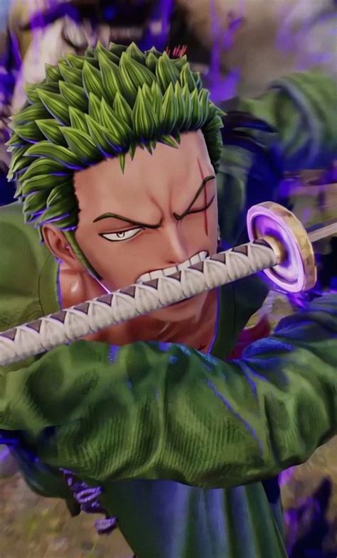 Download Wallpaper 1280x2120 Jump Force Roronoa Zoro Video Game One
