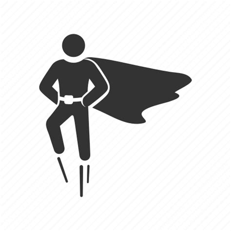 Cape Fly Flying Hero Super Human Super Powers Superman Icon