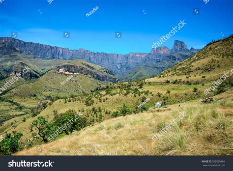 Amphitheater Royal Natal National Park Drakensberg Stock Photo