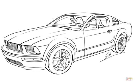 Dibujo De Ford Mustang Gt Para Colorear Dibujos Para Colorear Porn