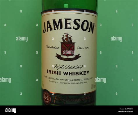 Dublin Ireland Circa December 2018 Jameson Irish Whiskey Bottle