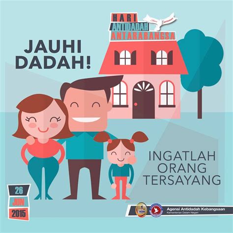 Dadah kau durjana hadirmu membawa derita khayalan sementara cuma imaginasi dusta di bumi nyata membawa kesedihan mengundang derita sajak dadah. think health, not drugs: Jauhi Dadah!