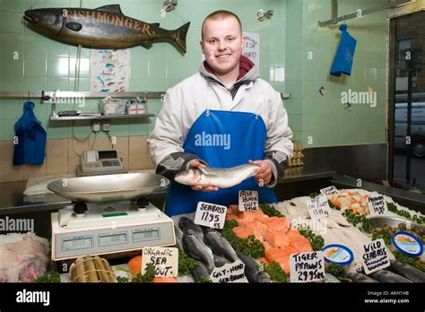 Fishmonger Stock Photo Alamy