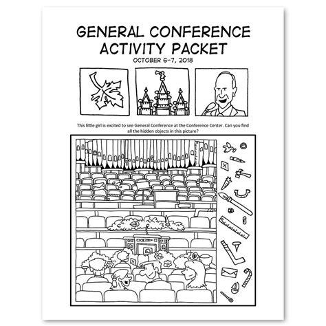 Best Lds General Conference Printable Activities Coloring Pages The