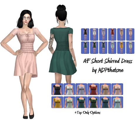 Mdpthatsme This Is For Sims 2 Shirred Dress Long Shirred Shirred