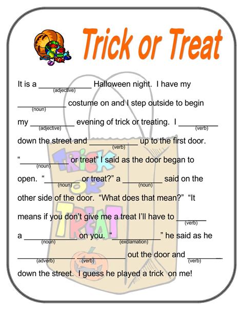 4 Best Images Of Adult Halloween Mad Libs Printable