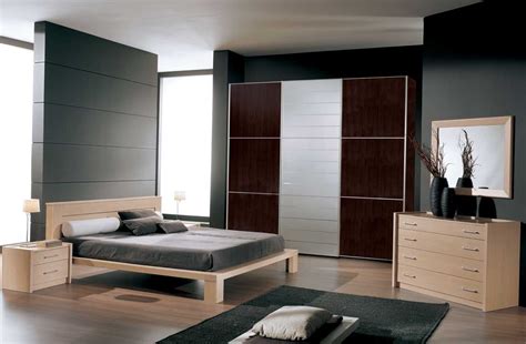 Neutral master bedroom with metallic desk, chair & contemporary art . Great Modern Bedroom Furniture Design Ideas - Amaza Design