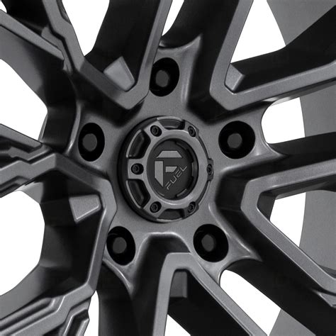 Fuel D848 Rebar 5 1pc Wheels Matte Gunmetal Rims