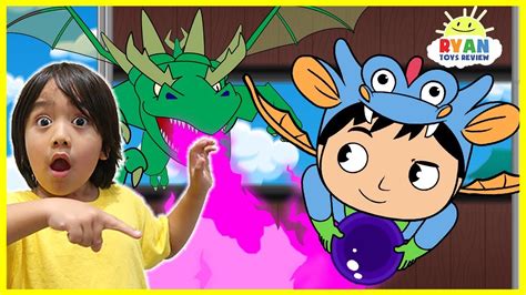 Ryan plays with ryan's world toys!!!! Ryan vs Magical Dragons Cartoon Animation for Kids ...