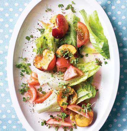 If you've ever wanted to start from scratch, this homemade dumpling recipe has your name on it! Nectarine and tomato salad with baby cos lettuce ...