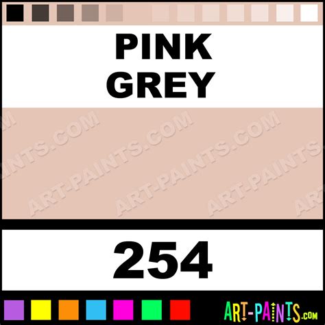 Pink Grey Flashe Acrylic Paints 254 Pink Grey Paint Pink Grey