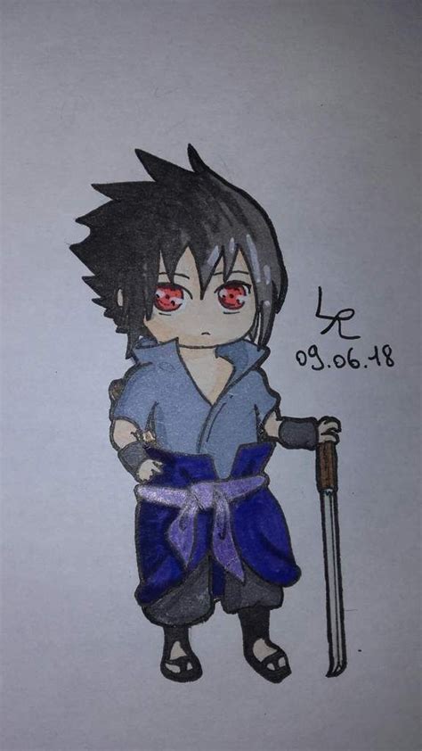Sasuke Mode Chibi By Kakashi Draw Naruto And Boruto Fr Amino Chibi