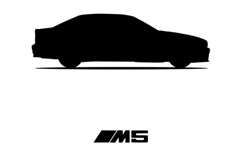 Bmw E39 M5 Car Silhouette Vector Svg Pdf Png Etsy