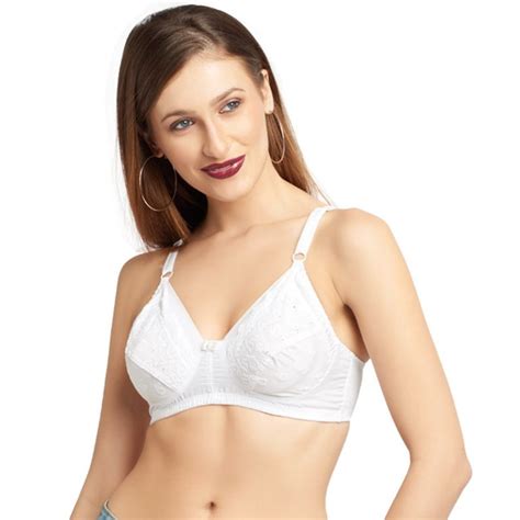 Daisy Dee Cotton Cut Sew Full Coverage White Bra Special Moods