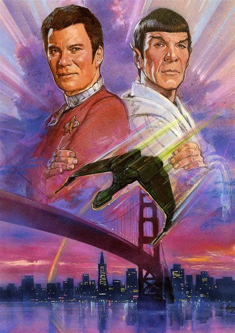 The Geeky Nerfherder Movie Poster Art Star Trek Movies 1986 1991