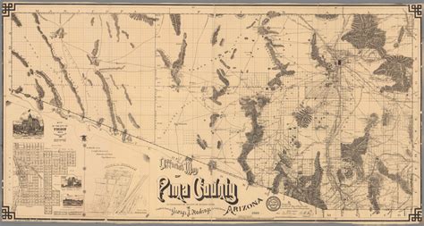 Official Map Of Pima County Arizona David Rumsey Historical Map