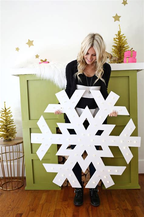 Maybe you would like to learn more about one of these? Giant Snowflake Light-Up Marquee - A Beautiful Mess
