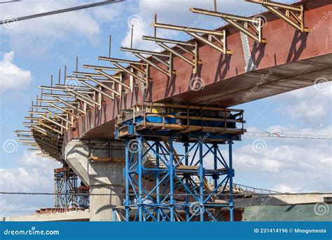 Construction Of An Automobile Steel Turning Overpass Scaffolding And
