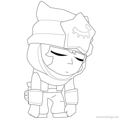 Brawl Stars Coloring Pages Sandy And Leon Xcolorings