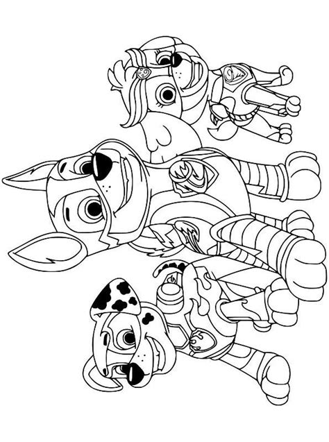 Ausmalbilder Mighty Pups Ella : Paw Patrol Coloring Pages - FREE! | Paw