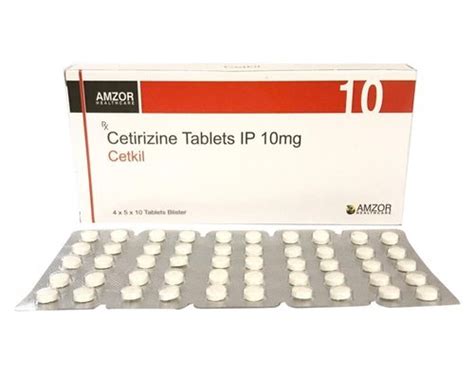 10mg Cetirizine Hydrochloride Tablet Organic Medicine At Best Price In