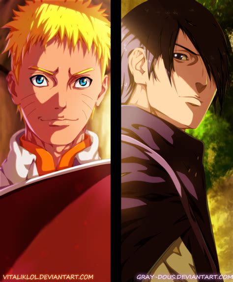 Naruto And Sasuke The End Collab By Gray Dous On Deviantart