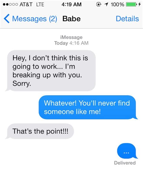 16 Break Up Texts That Will Make You Thankful Youre Single Photos
