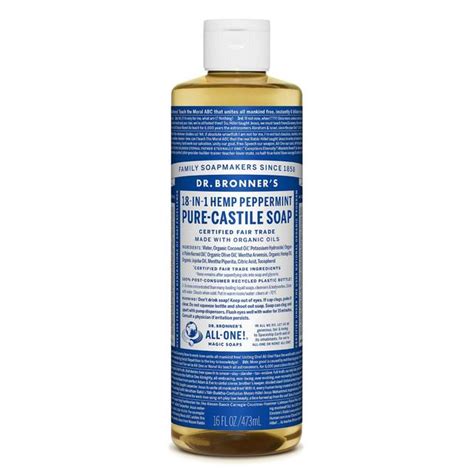 Find great deals on ebay for dr. Dr Bronner Organic Peppermint Castile Liquid Soap 473ml ...