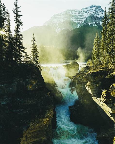 🔥 Athabasca Falls Jasper National Park Alberta Canada 🔥 R