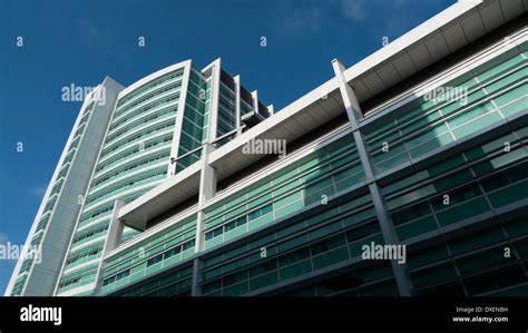 Low Angle View Of University College Hospital London Nhs Building Uclh