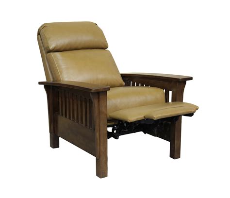 Aldrich arts and crafts style mission leather recliner chair. Barcalounger Mission Recliner Chair - Shoreham Ponytail ...