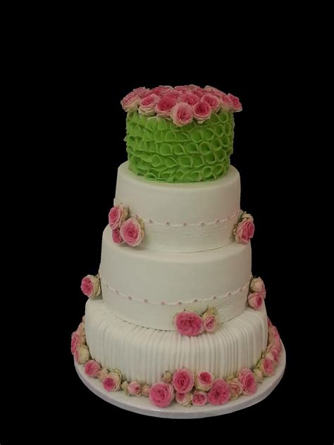 A Great Cake To Make With Real Mini Eden Roses Filled With Fresh